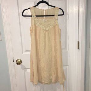 Beige Romantic Dress